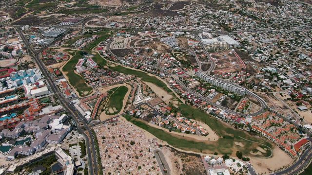 SAN JOSE DEL CABO BCS MEXICO-2022: Large Crowd Gathering Near Urban Golf Course