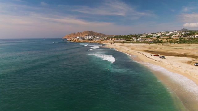 EL TULE LOS CABOS BCS MEXICO-2022: Sandy Beach with Rolling Ocean Waves