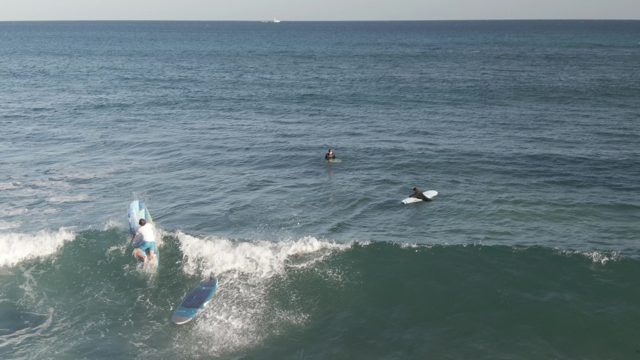 COSTA AZUL LOS CABOS BCS MEXICO-2022: Surfers Riding Breaking Ocean Waves