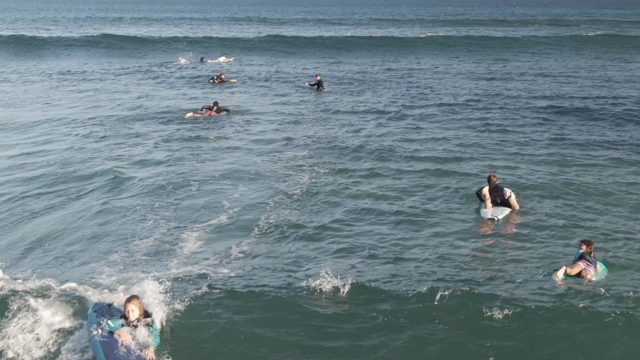 COSTA AZUL LOS CABOS BCS MEXICO-2022: Surfers and Bodyboarders Navigating Ocean Waves