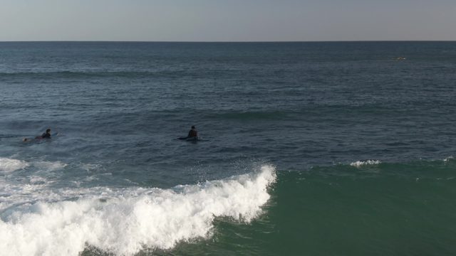 COSTA AZUL LOS CABOS BCS MEXICO-2022: Surfers and Bodyboarders Riding Breaking Ocean Waves