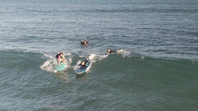 COSTA AZUL LOS CABOS BCS MEXICO-2022: People Bodyboarding and Surfing a Wave