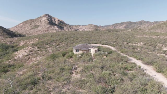 CABO PULMO BCS MEXICO-2022: Desert House with Person Departing