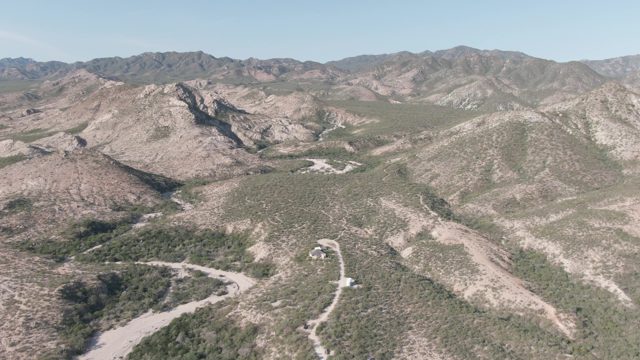 CABO PULMO BCS MEXICO-2022: Vehicle Traveling on Winding Mountain Road