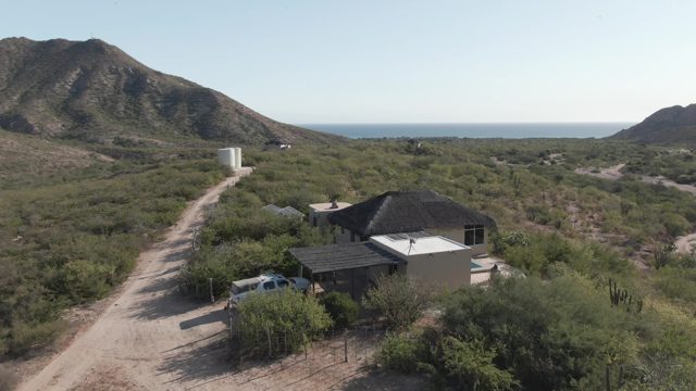 CABO PULMO BCS MEXICO-2022: Desert House with Ocean View From Above