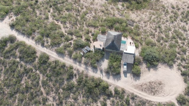 CABO PULMO BCS MEXICO-2022: Desert House with Road Vanishing From Frame
