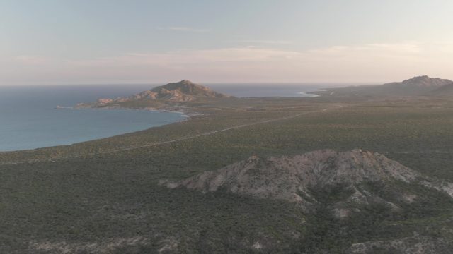 CABO PULMO BCS MEXICO-2022: Coastal Hills and Ocean From High Vantage