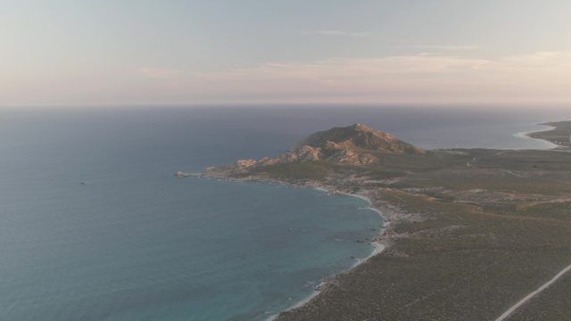 CABO PULMO BCS MEXICO-2022: Coastal Road with Moving Vehicle and Ocean
