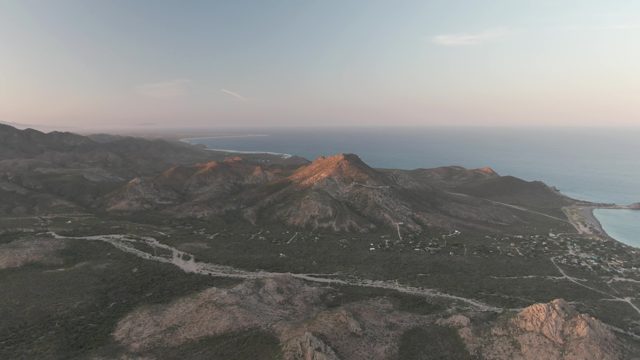 CABO PULMO BCS MEXICO-2022: Coastal Mountain Range with Winding Road