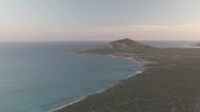 CABO PULMO BCS MEXICO-2022: Gentle Waves Along Mountainous Coastline