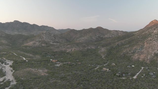 CABO PULMO BCS MEXICO-2022: Vehicle Moving Through Mountain Valley