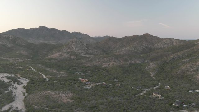CABO PULMO BCS MEXICO-2022: Mountain Valley with Scattered Homes and Winding Roads