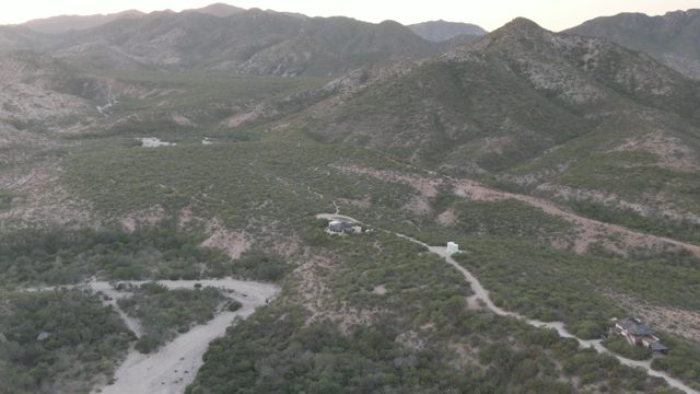 CABO PULMO BCS MEXICO-2022: Mountain Valley with Scattered Buildings and Roads