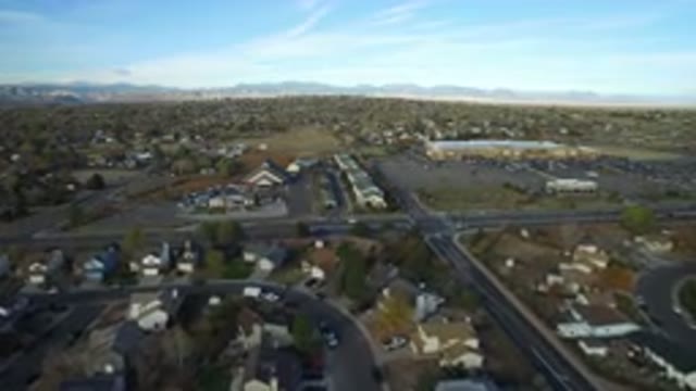 HIDDEN LAKE COLORADO-2016: Aerial Footage Of A Big Town With Massive Roadways