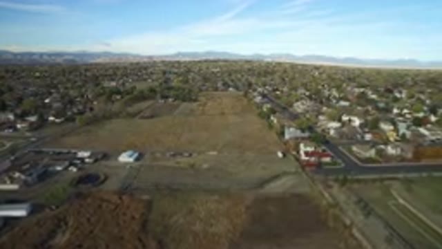 HIDDEN LAKE COLORADO-2016: Overview Shot Of A Nice Suburban Area With A Large