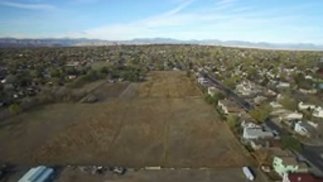 HIDDEN LAKE COLORADO-2016: Aerial View of Modern Upscale Village with Trees and Clean Roads