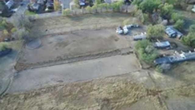 HIDDEN LAKE COLORADO-2016: Aerial View Of Vacant Lot With Surrounding Buildings