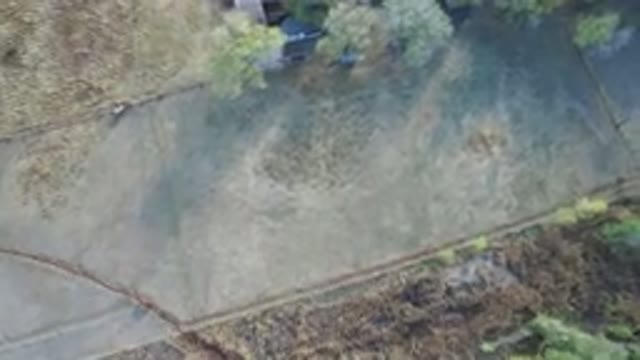HIDDEN LAKE COLORADO-2016: Aerial Footage Of A Concrete Pathway With Grass