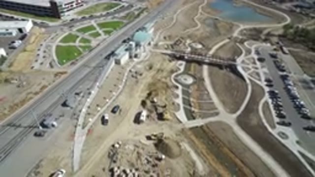 HIDDEN LAKE COLORADO-2016: Video Made Of A Drone From The Top Of A Factory With