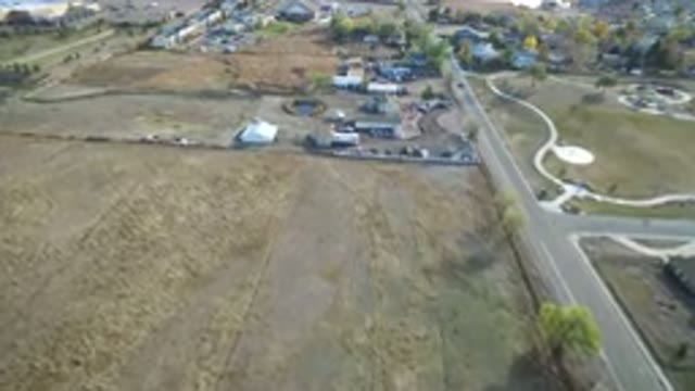 HIDDEN LAKE COLORADO-2016: Drone Captured Footage Of A Short Road And Field