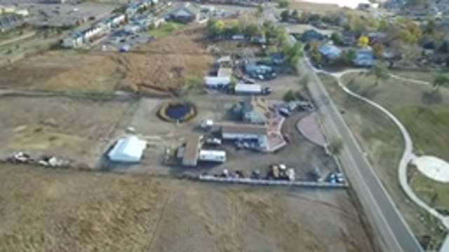 HIDDEN LAKE COLORADO-2016: Aerial View Of A Neighborhood With A Road Nearby