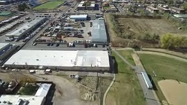 HIDDEN LAKE COLORADO-2016: Aerial View Of An Industrial Area With Lot Of Buildings