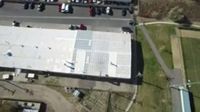 HIDDEN LAKE COLORADO-2016: Aerial Footage Of A Large Building Near A Large Green Field