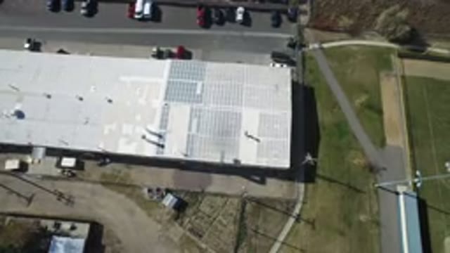 HIDDEN LAKE COLORADO-2016: Top View Of A Parking Space On A Sunny Day