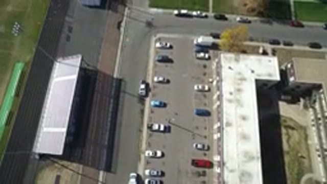 HIDDEN LAKE COLORADO-2016: Great Aerial View Of A Full Parking Space