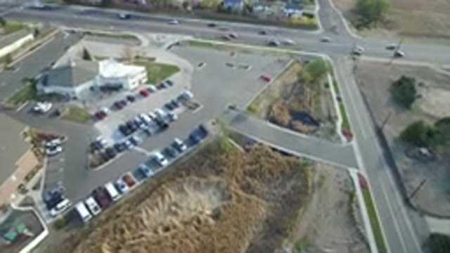 HIDDEN LAKE COLORADO-2016: Large City With Two Giant Roadways And Cars Going