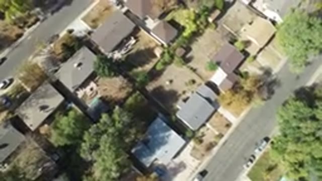 HIDDEN LAKE COLORADO-2016: Overhead View Of City Neighborhood
