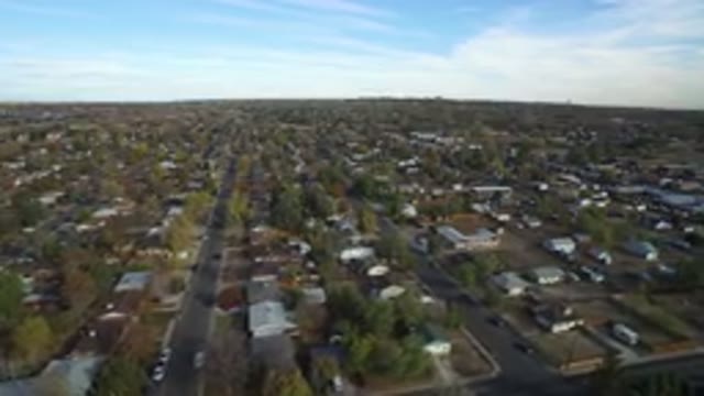 HIDDEN LAKE COLORADO-2016: A Top View Of Buildings Trees Roads And Cars