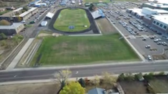 HIDDEN LAKE COLORADO-2016: A Great View Of A Football Field With Great Parking