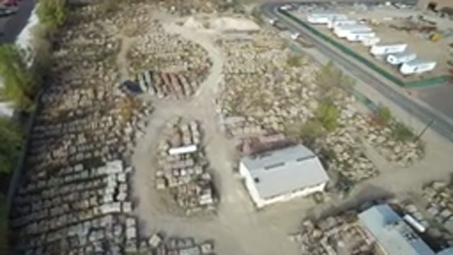 HIDDEN LAKE COLORADO-2016: Aerial View of Parking Lot and Cars