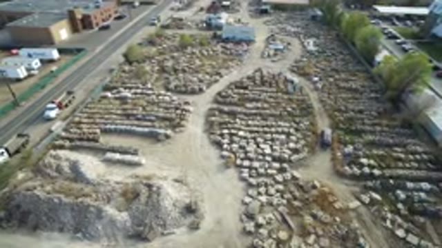 HIDDEN LAKE COLORADO-2016: Aerial Drone Footage Of A Garbage Dumpster With
