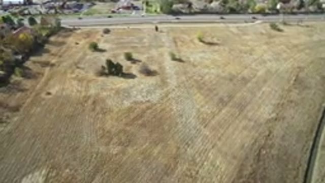 HIDDEN LAKE COLORADO-2016: Rural Landscape with Wheat Fields, Road, and Farmhouses