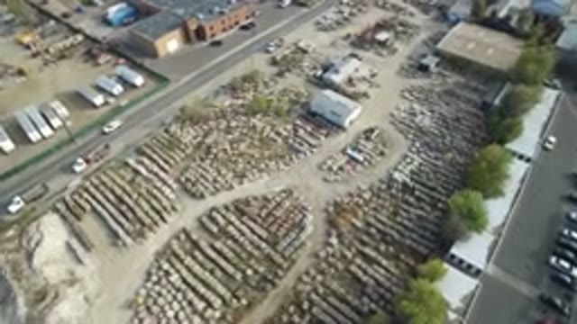 HIDDEN LAKE COLORADO-2016: An Aerial View Of A Parking Lot in Colorado