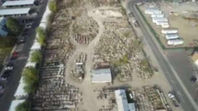 HIDDEN LAKE COLORADO-2016: An Aerial View Of A Parking Lot