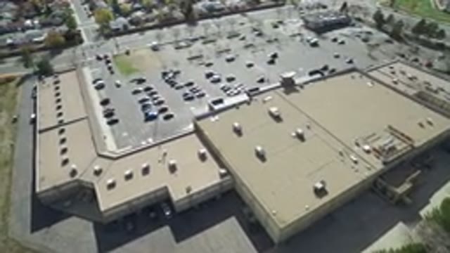 HIDDEN LAKE COLORADO-2016: Aerial Footage of a Large Industrial Building Complex