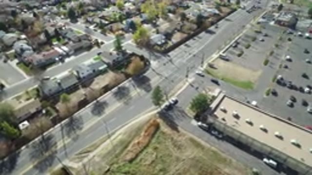 HIDDEN LAKE COLORADO-2016: Aerial View of a Clean Subdivision and a Clean Road