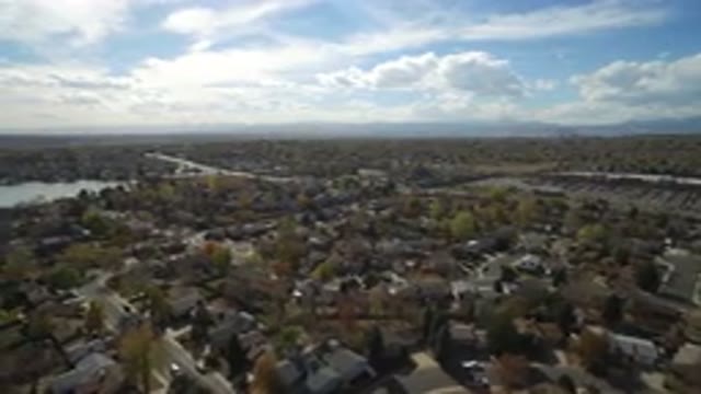 HIDDEN LAKE COLORADO-2016: Panoramic View Of The City Well Wooded Quiet And With