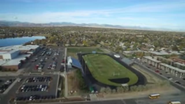 HIDDEN LAKE COLORADO-2016: Aerial View Of School And Surrounding Areas
