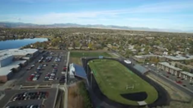 HIDDEN LAKE COLORADO-2016: Video Of Drone Flying Over School's Track And Football Field