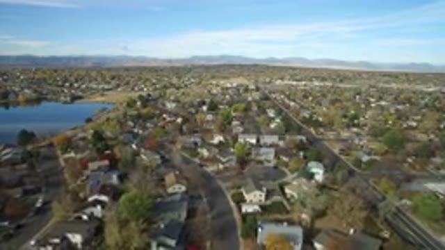 HIDDEN LAKE COLORADO-2016: Urban Area Of A Township With Constructed Roads And