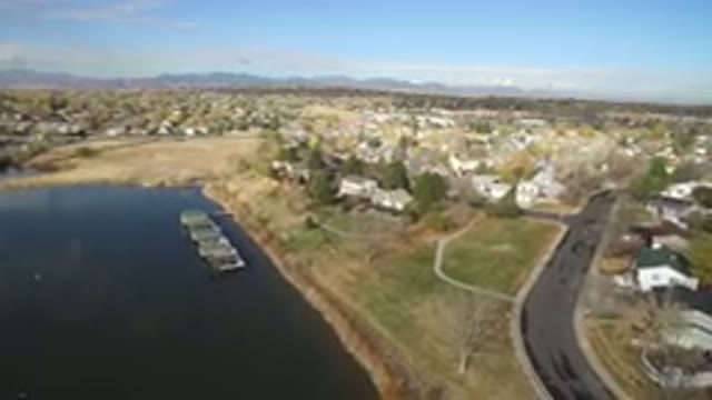 HIDDEN LAKE COLORADO-2016: Houses Set Along Highway Facing Lake