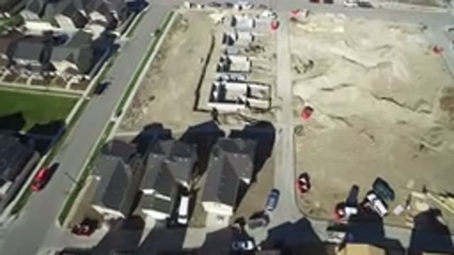 HIDDEN LAKE COLORADO-2016: A View Of A Construction Site Where Foundations Have Been Laid