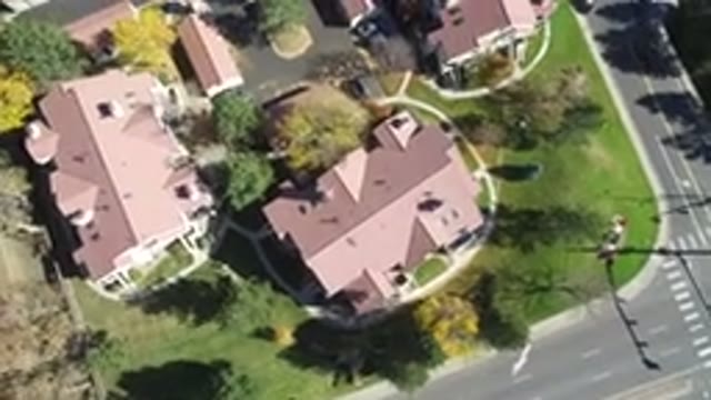 HIDDEN LAKE COLORADO-2016: Aerial Drone View From Top Of Beautiful Hill