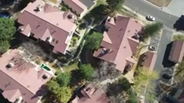 HIDDEN LAKE COLORADO-2016: Aerial View Of A Subdivision With Trees And Clean
