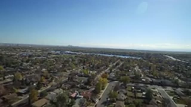 HIDDEN LAKE COLORADO-2016: Aerial View of a Beautiful Village on a Sunny Day