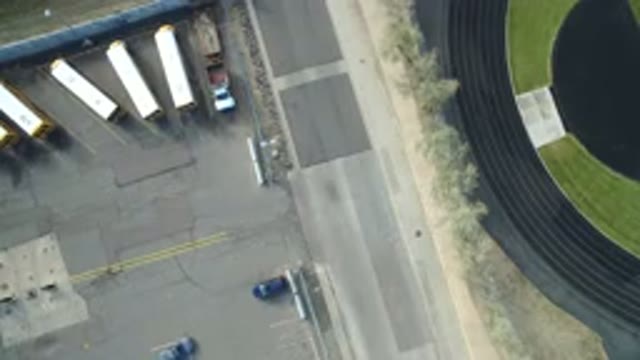HIDDEN LAKE COLORADO-2016: Car Parking Area With Many Buses And Two Cars Close